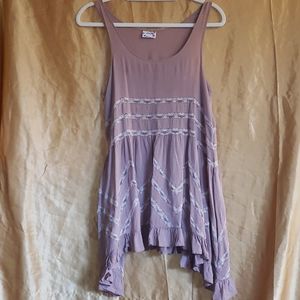 Intimately Free People Nude Purple Polka Dot Dress